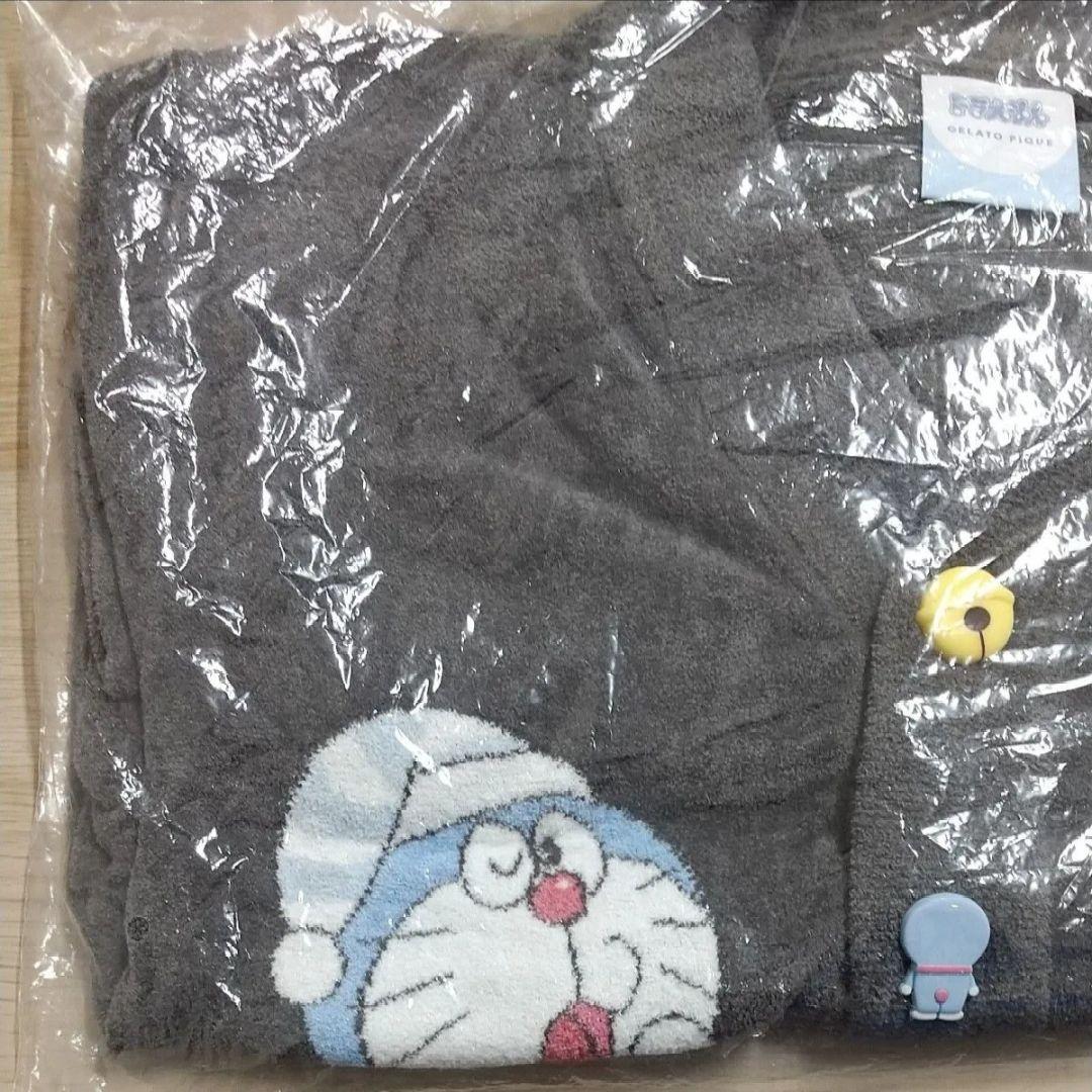 ジェラートピケ ドラえもん おはようおやすみカーディガン チャコールグレー