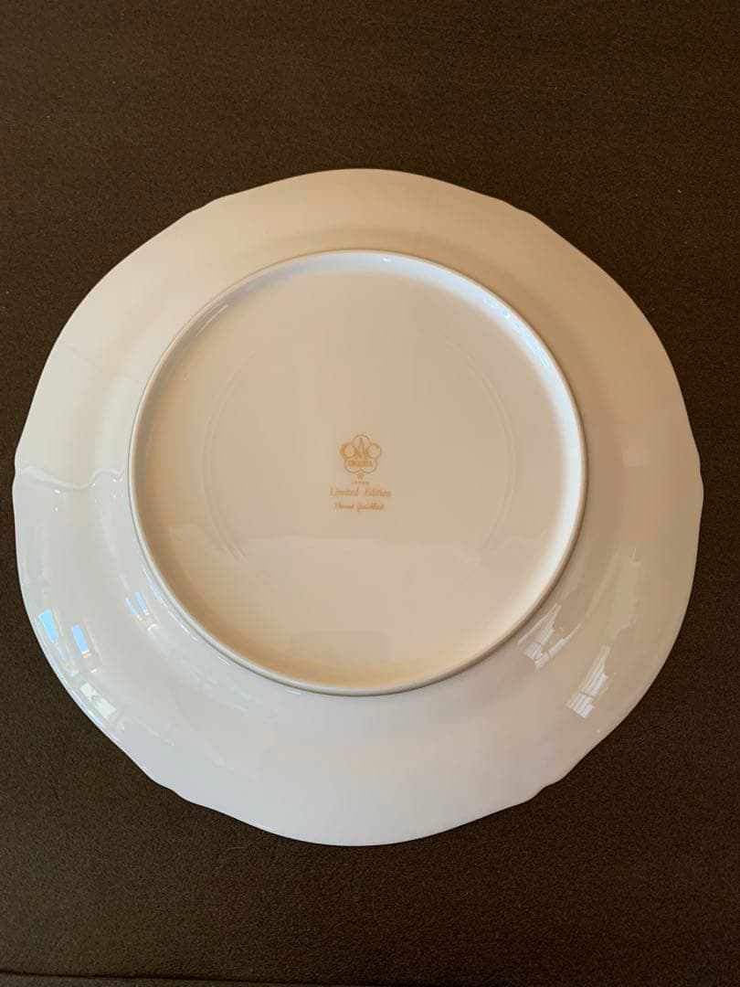 希少品　大倉陶園　花園　プレミアムブルー　ミート皿　6枚セット