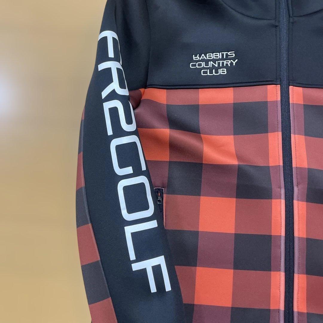 FR2 GOLF チェック柄ジャケット フード付き