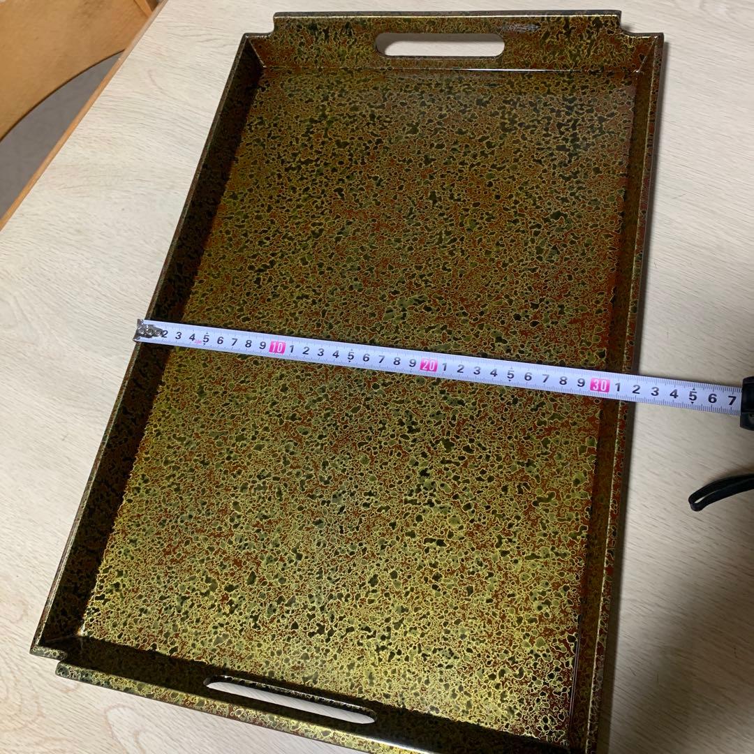 津軽塗り　お盆　トレー　昭和レトロ　工芸品