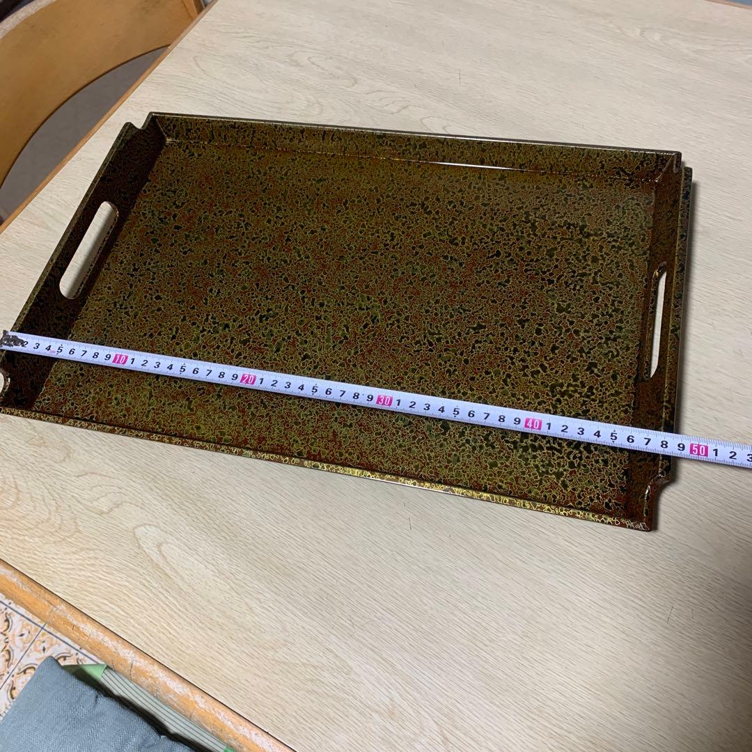 津軽塗り　お盆　トレー　昭和レトロ　工芸品