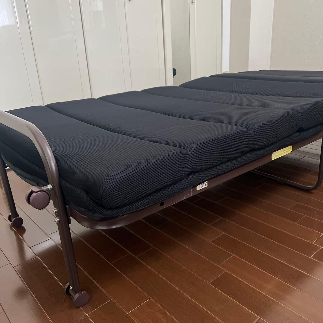 リクライニング付き‼️折りたたみベッド シングル