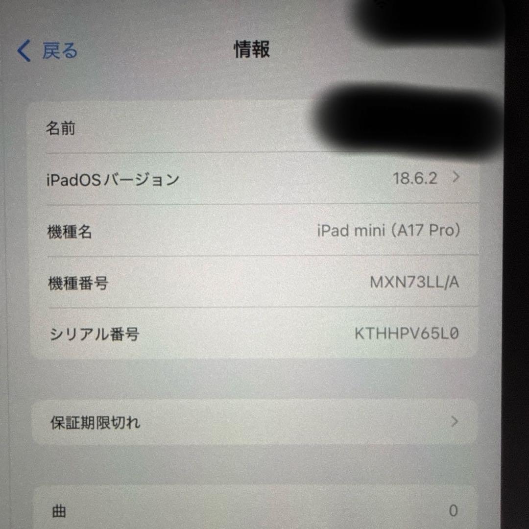 iPad mini 第7世代　128GB ブルー　Wi-Fi