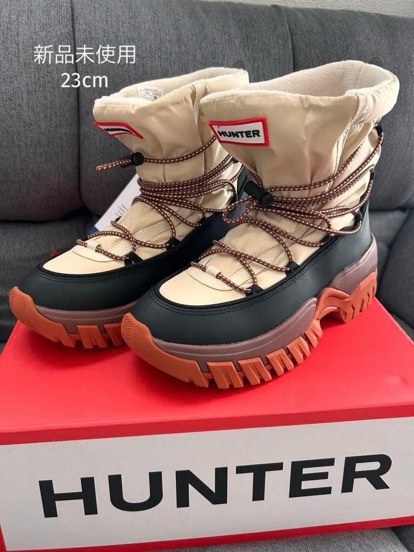 最終値下げ【新品未使用】即配送！HUNTER ハイカットブーツ 23cm