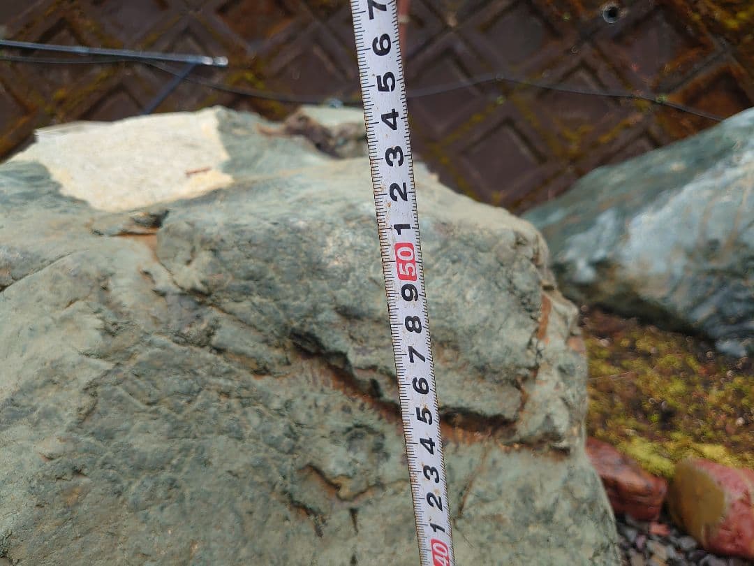 京都産 青石 350kg 庭石 天然石 自然石 鑑賞石