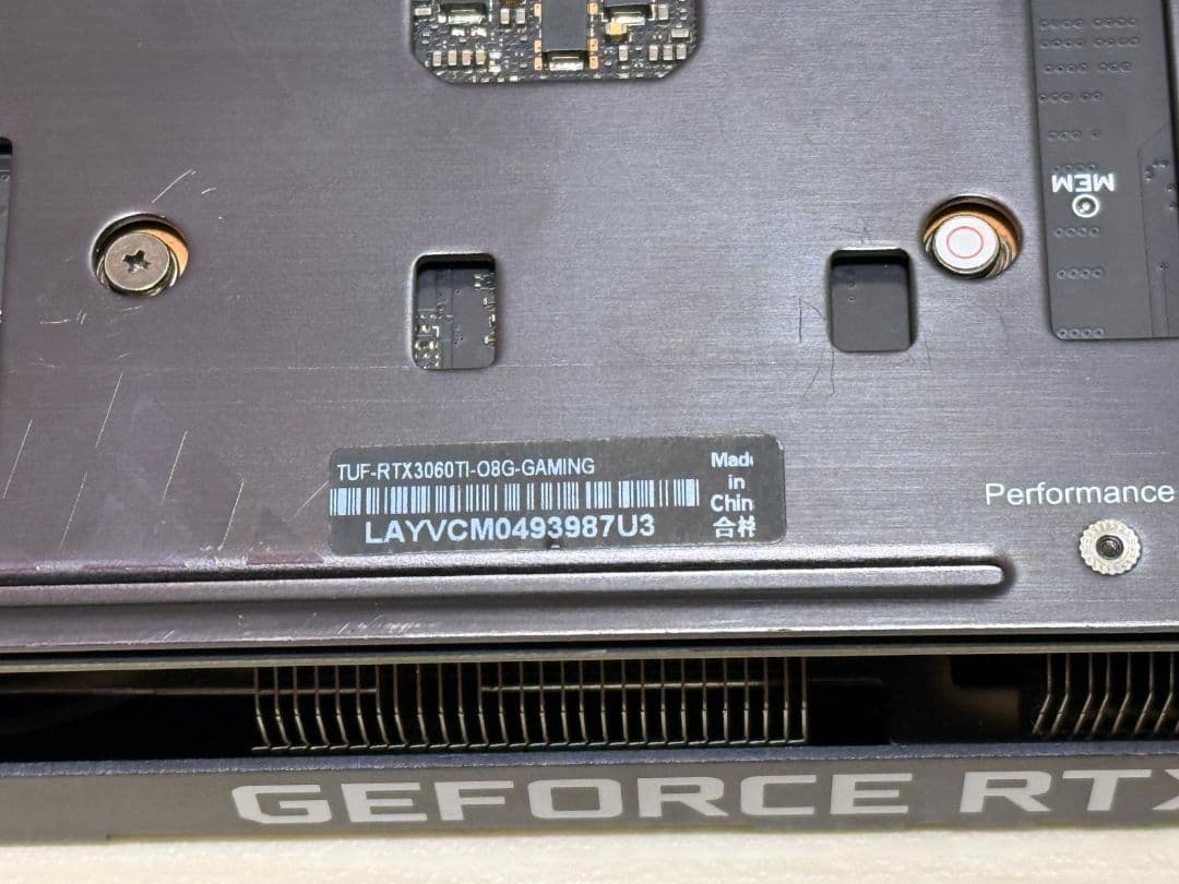 グラフィックボード・グラボ・ビデオカード ASUS TUF GAMING GEFORCE RTX