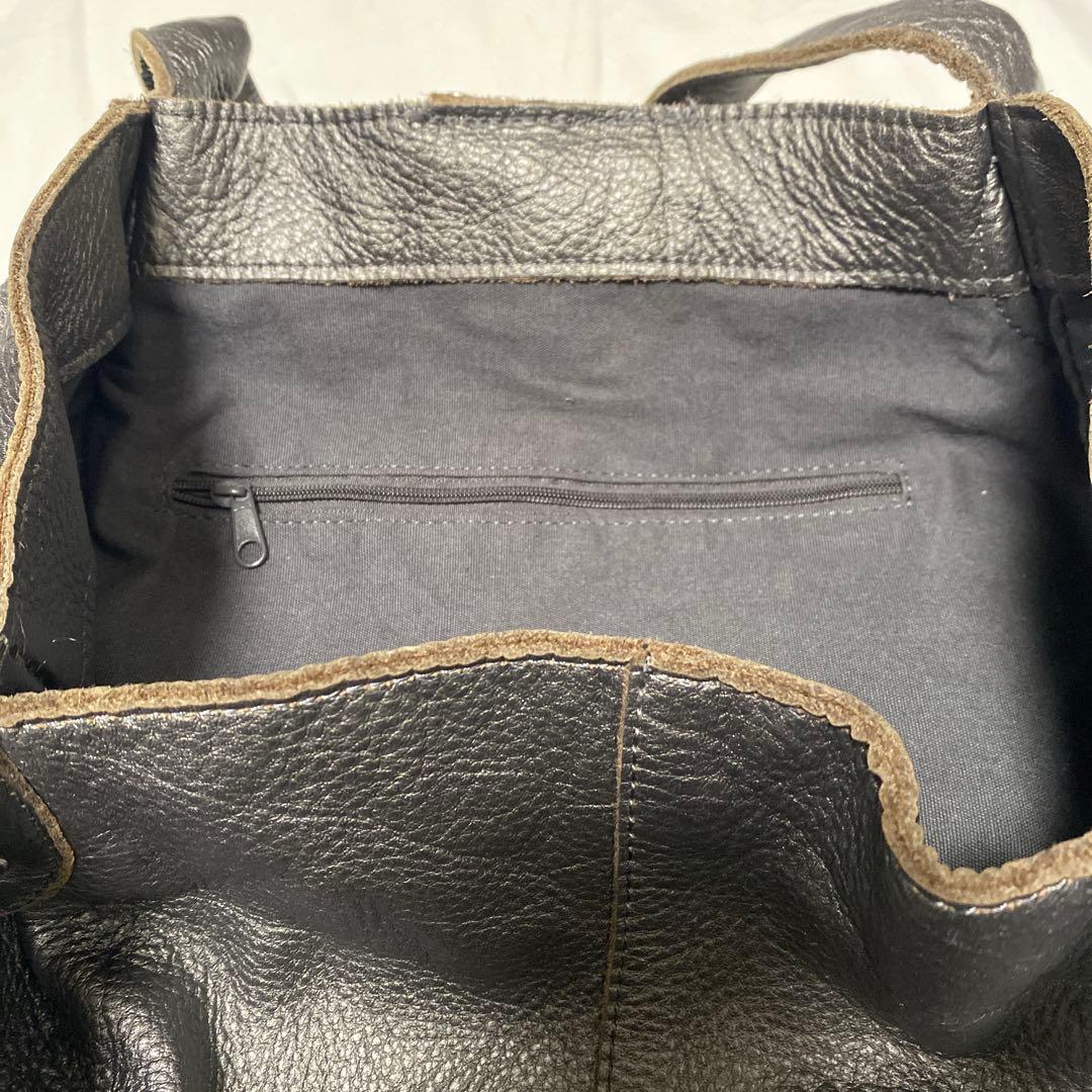 【TRES 】スタッズ　ショルダー　レザー　本革　Y2K トートバッグ　ブロンズ