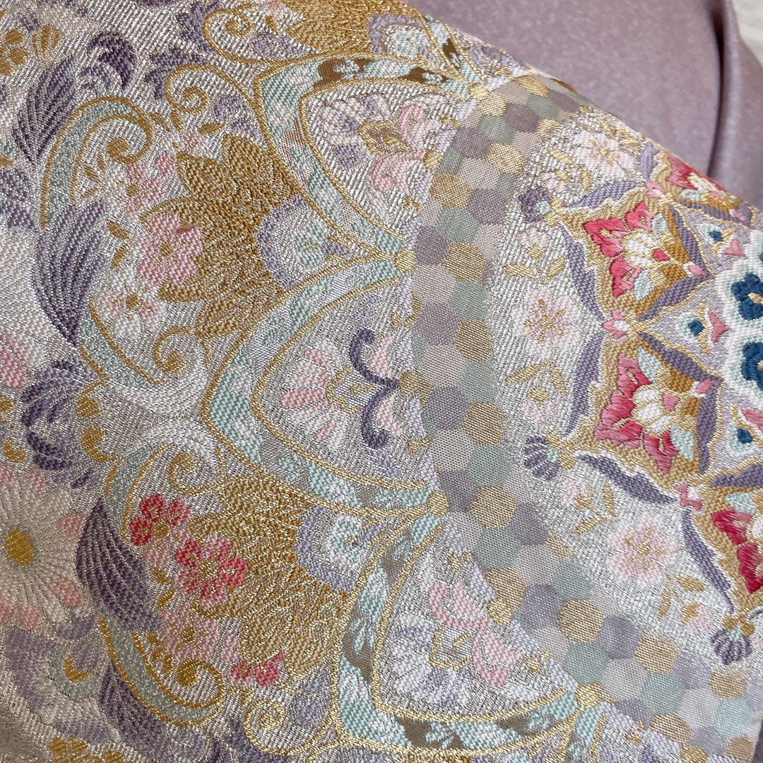 訪問着　フルセット　鶴　飛び立つ鶴　金彩加工　螺鈿加工　入学式　卒業式　Q5