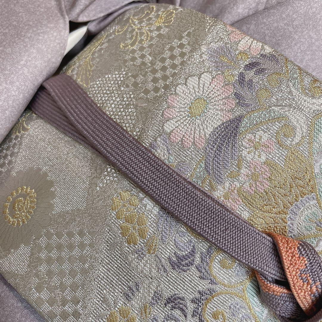 訪問着　フルセット　鶴　飛び立つ鶴　金彩加工　螺鈿加工　入学式　卒業式　Q5