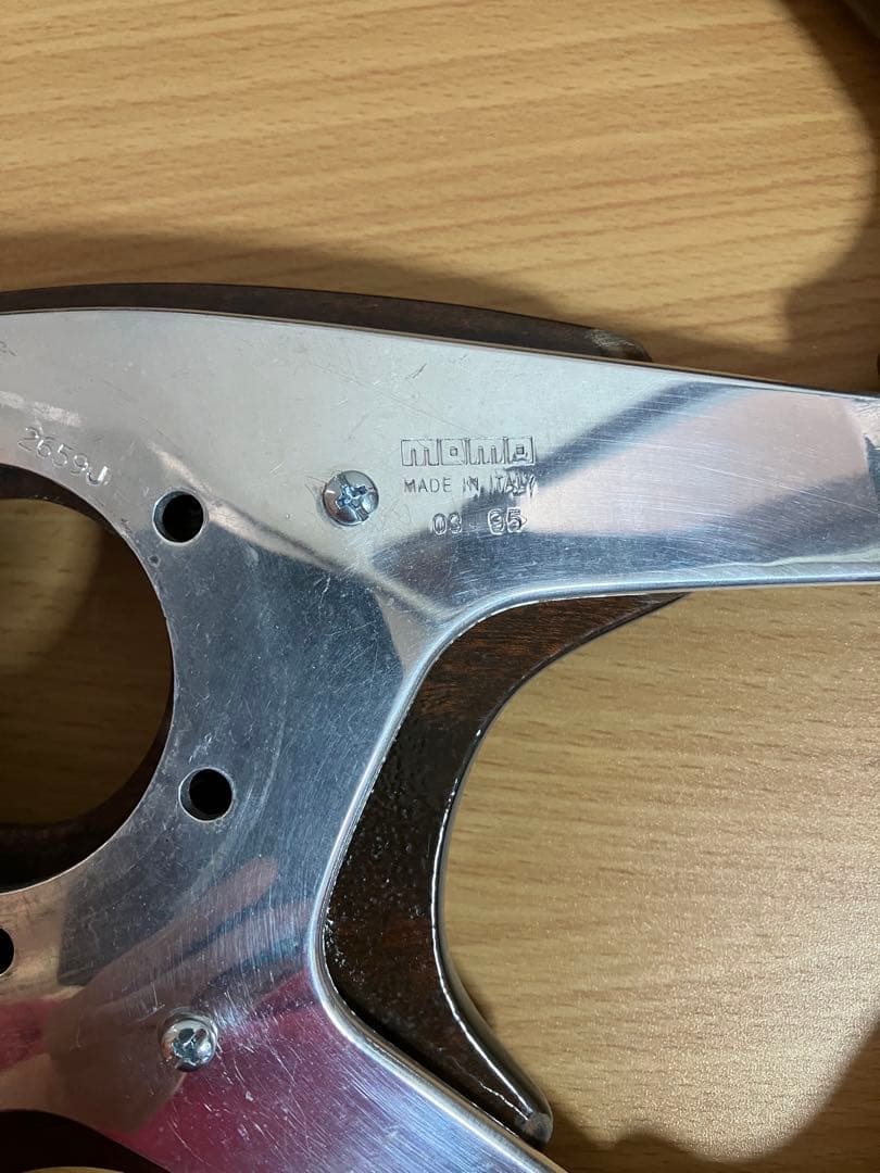 MOMO 4本スポーク ウッドステアリング アストラ ASTRA 当時物 旧車