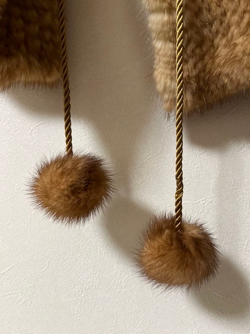 NAKAMURA FUR ゴールデンミンク ショール ケープ ポンチョ ボレロ