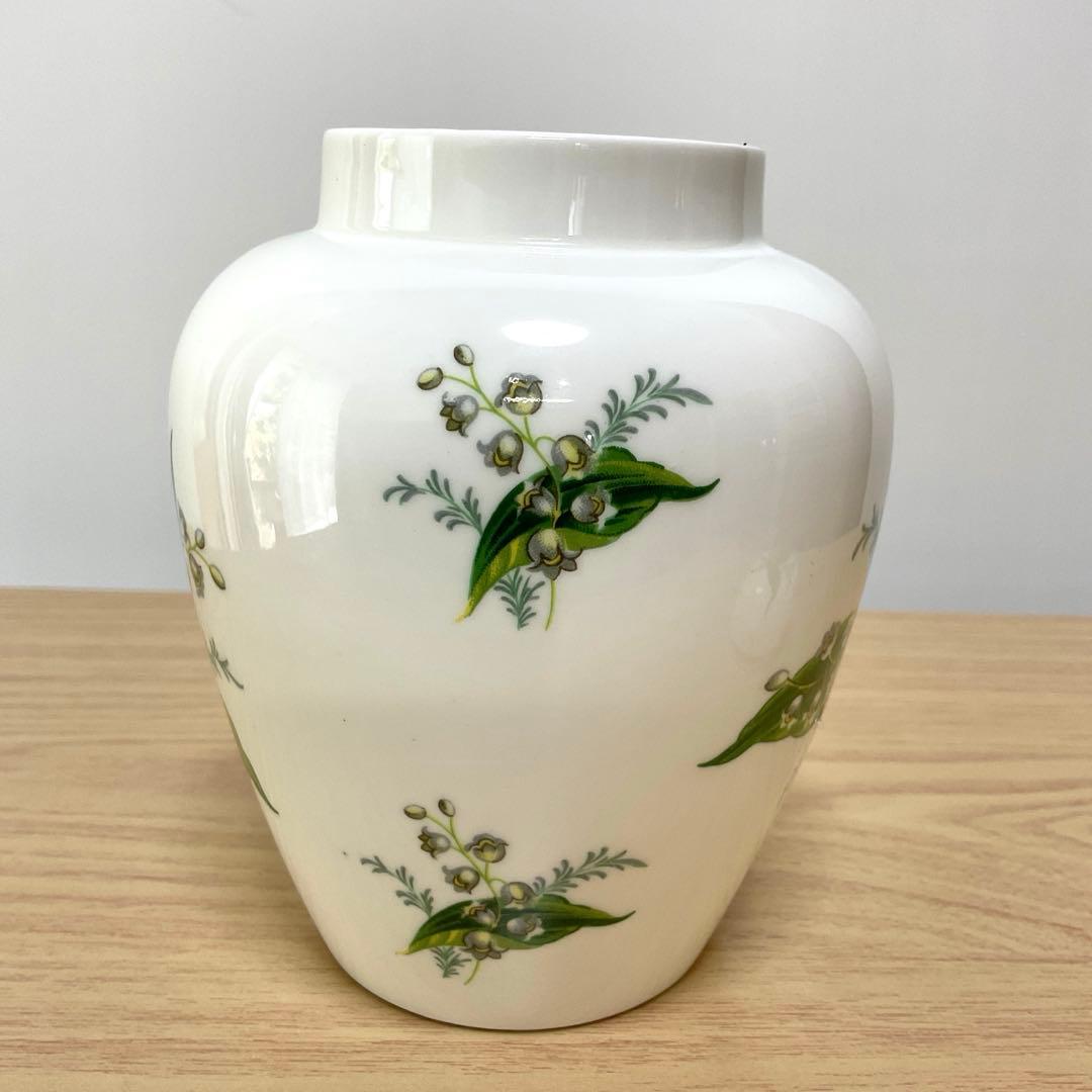 イギリス　ハマースレイ　すずらん　ジンジャージャー　ティーキャディ　約15cm