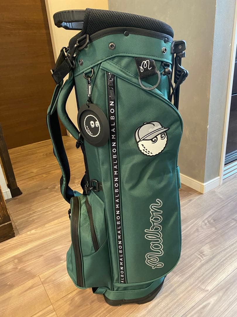 美品マルボンゴルフ　Malbongolf キャディバッグ グリーン