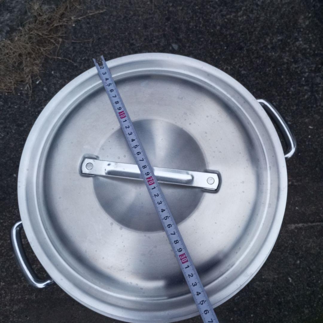 アルミ寸胴鍋 高さ33cm 直径33cm