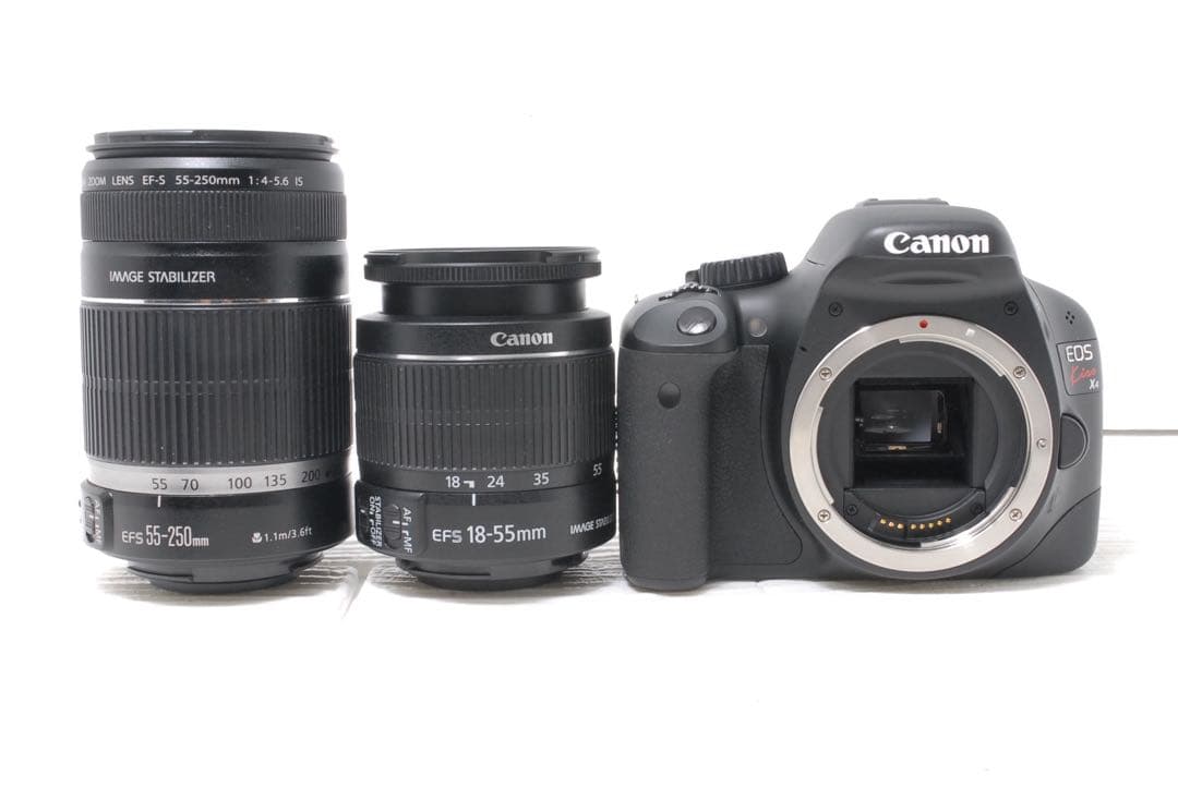 美品❤️ショット数少✨Canon EOS Kiss X4 ダブルレンズセット