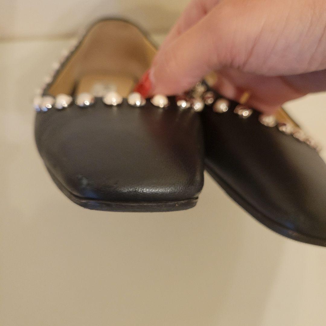 kokoko様JIMMY CHOO ブラック フラットシューズ 35