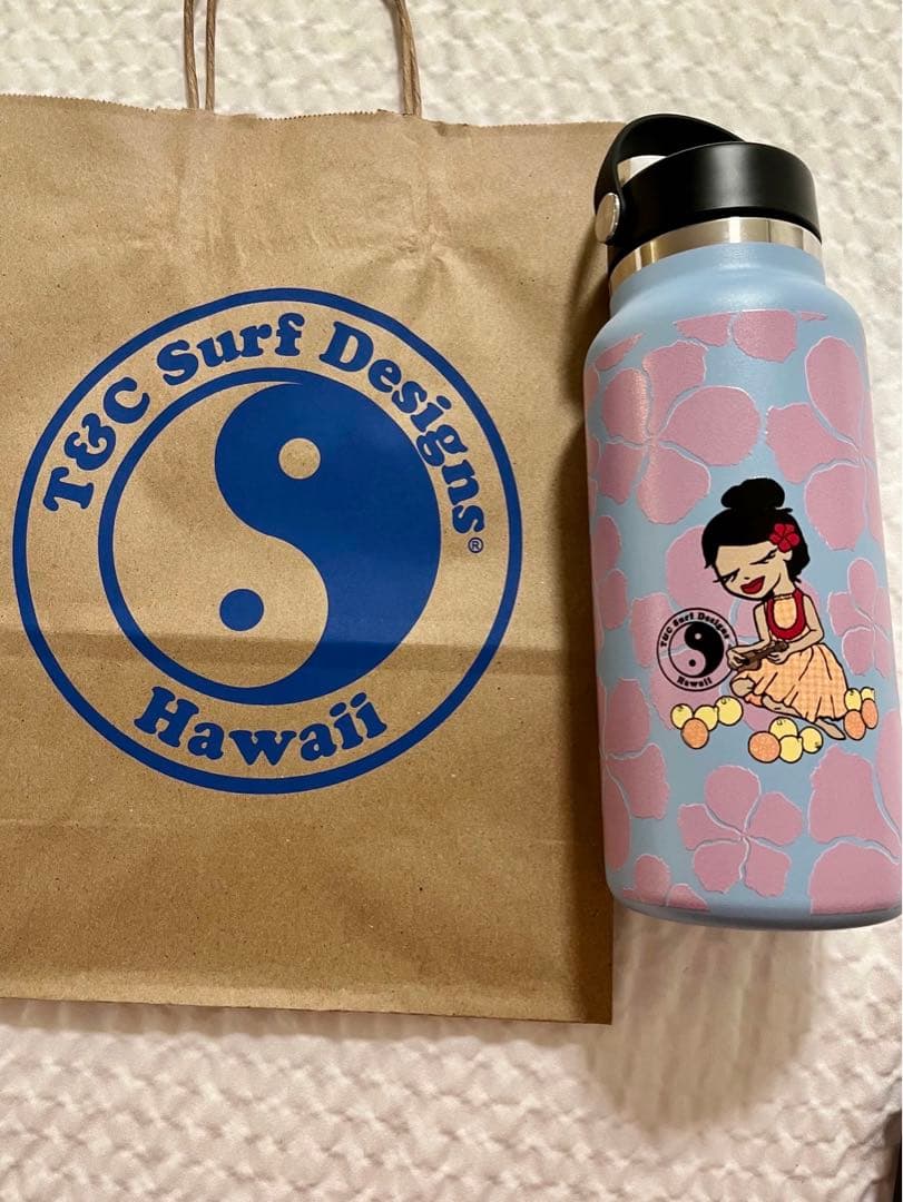 ハワイ限定: ハイドロフラスクT&C Surf コラボ ボトル32oz