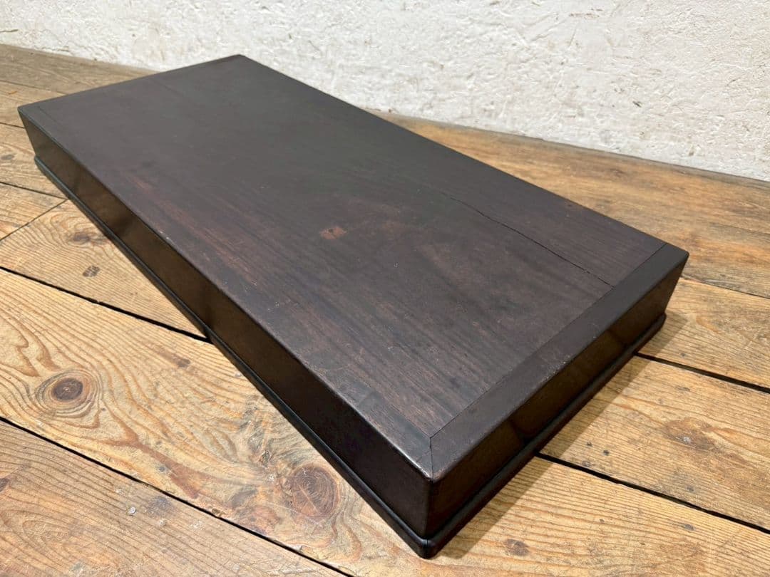 1167 作りの良い置床　置き床　陳列台　展示台　花台　レトロ　無垢材　和モダン