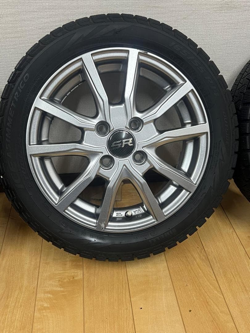 SR 14インチホイール＆165/55R14スタッドレスタイヤ（4本セット）