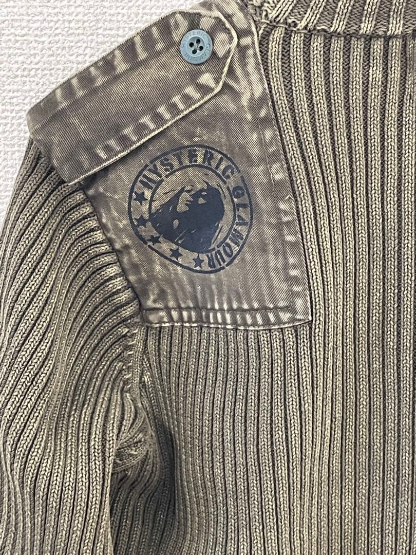 ヒステリックグラマー 異素材切替リブニット M 新品