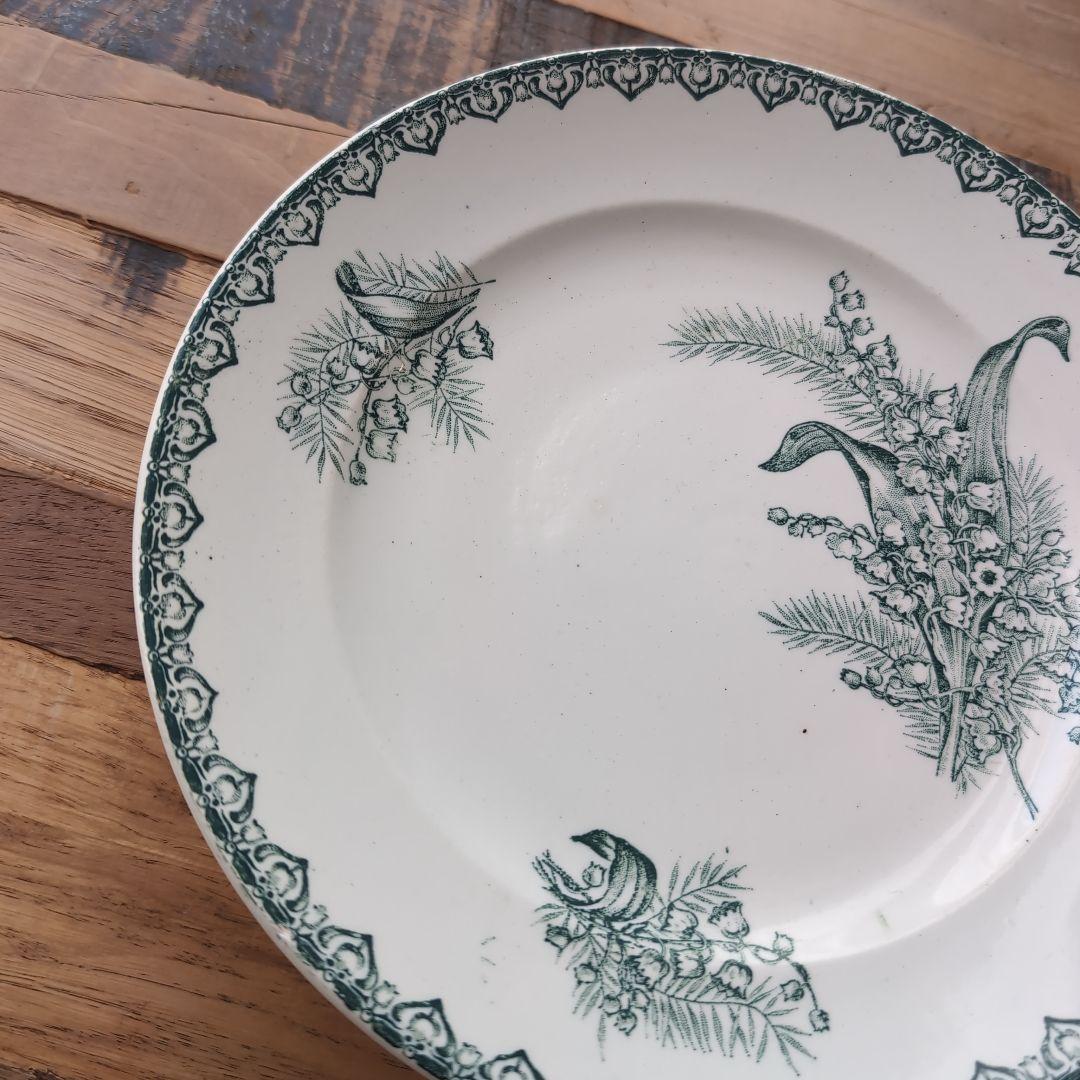 フランスアンティーク antique サンタマン すずらん コンポティエ