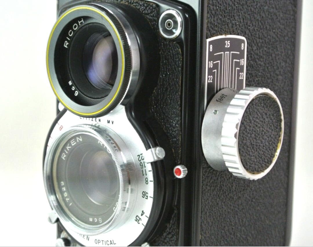 美品！　Ricoh Super 44 二眼レフカメラW/6cm F3.5 レンズ