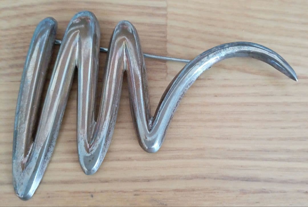 Tiffany ティファニー　ブローチ　スクリブル　シルバー