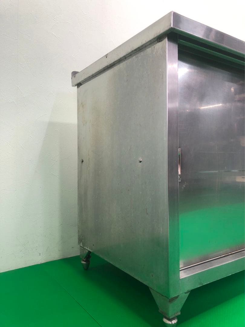 ☆地域限定送料無料☆工場整備品☆キャビネットテーブル　幅1800ステンレス