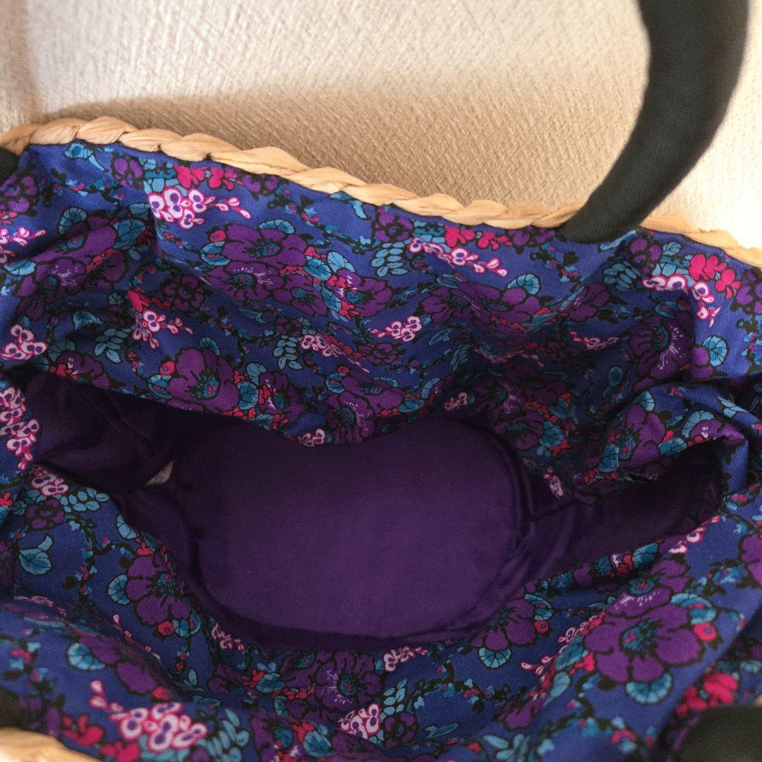 アナスイ　黒猫のかごバッグ