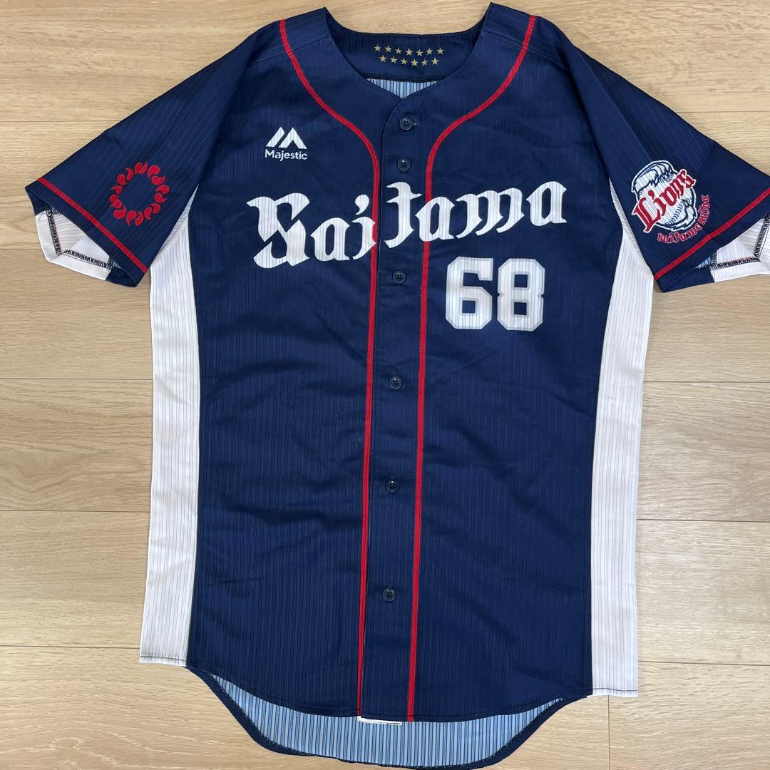 埼玉西武ライオンズ　岸潤一郎　実使用ビジターユニフォーム