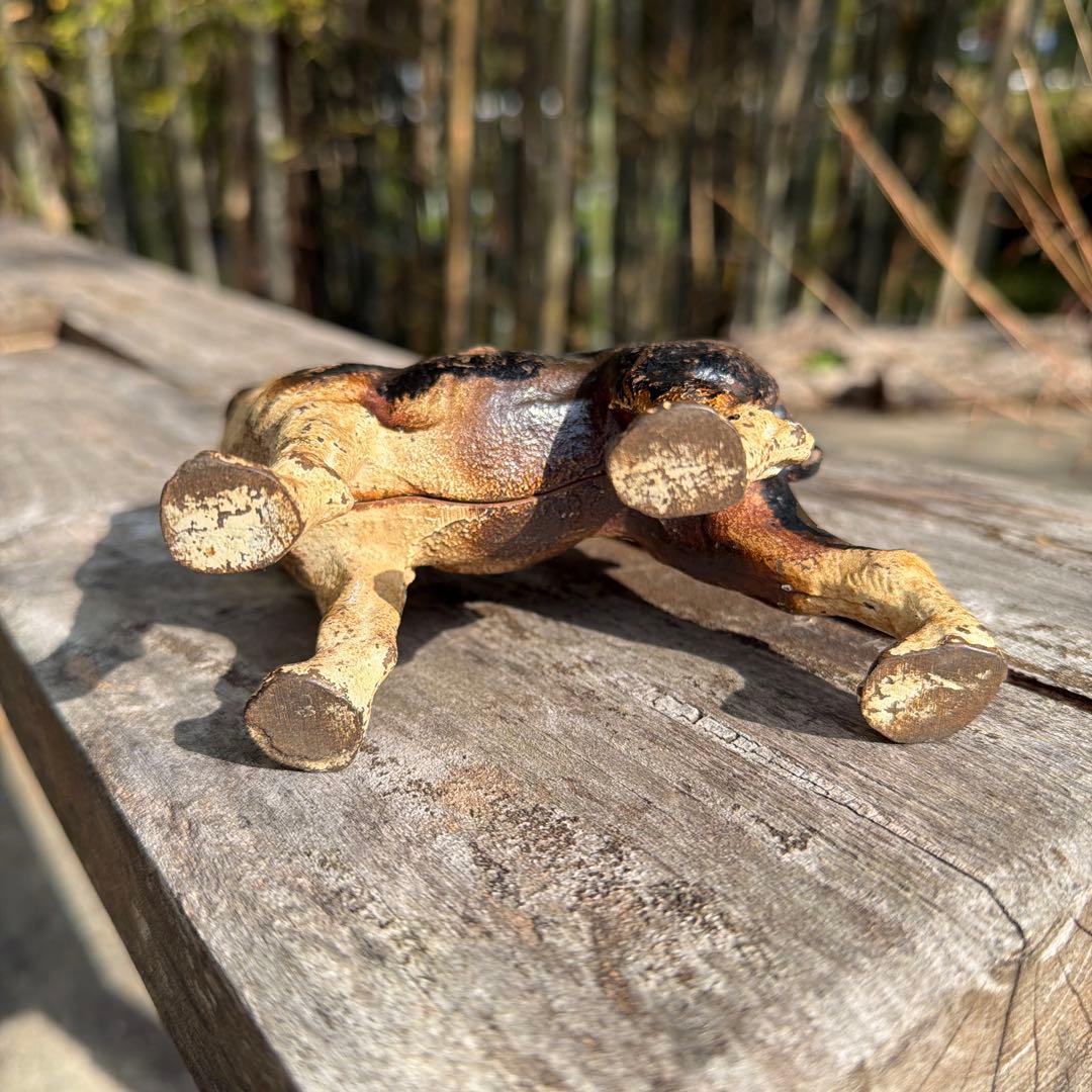 超レア　アンティーク　30s ボストンテリア　バンク　ヴィンテージ　貯金箱