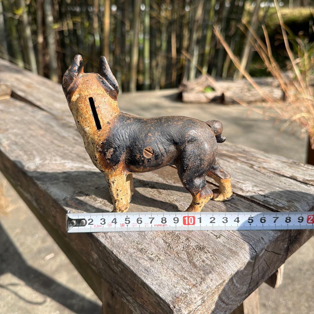 超レア　アンティーク　30s ボストンテリア　バンク　ヴィンテージ　貯金箱