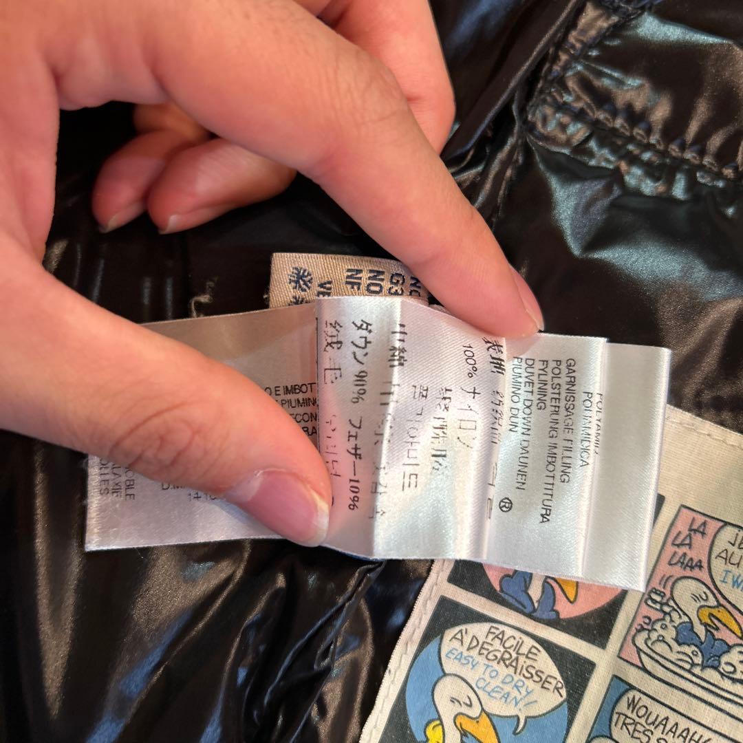 極美品MONCLER ブラック ダウンベスト　　00サイズ