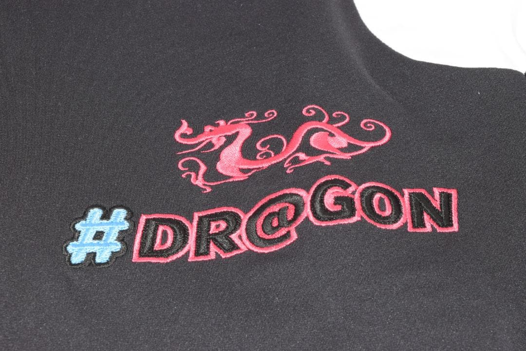 新品☆ダンスウィズドラゴン テクニスタ ZIP モック☆ブラック☆Lサイズ