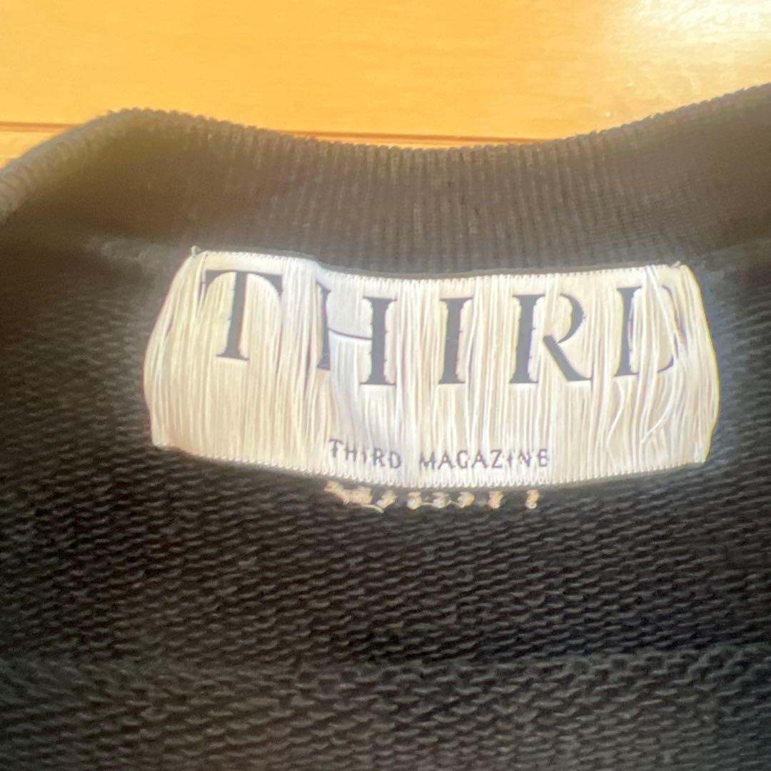 THIRD MAGAZINE ロゴボクシースウェット　ブラック