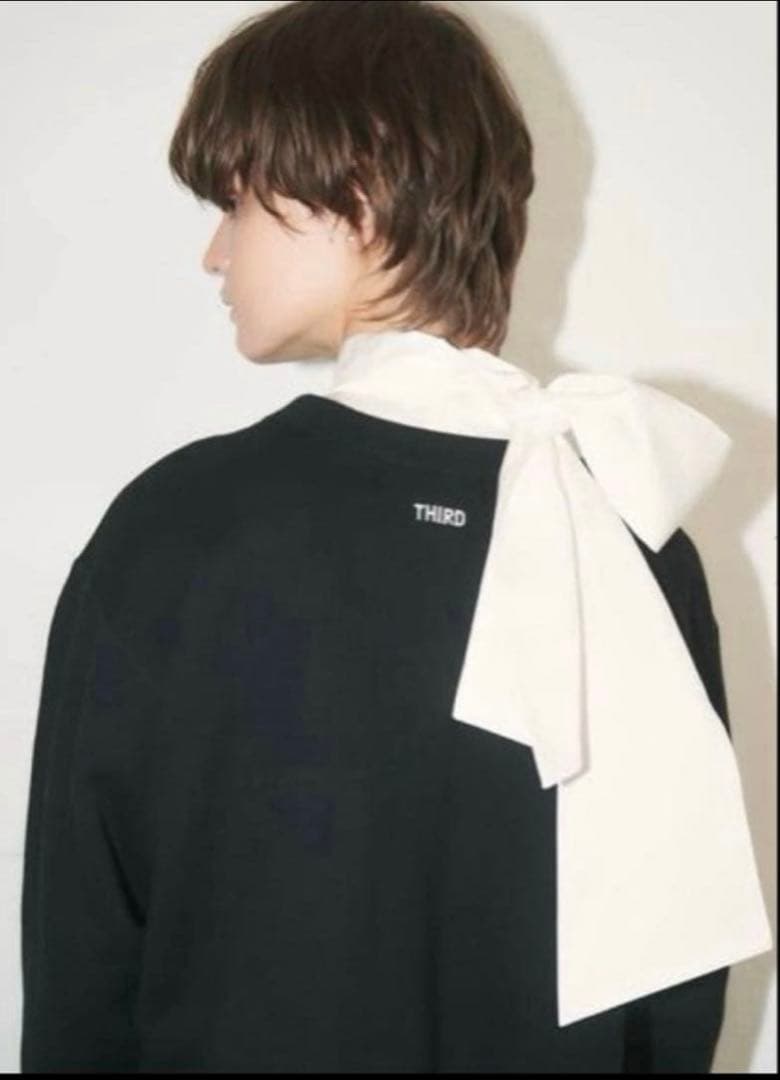 THIRD MAGAZINE ロゴボクシースウェット　ブラック