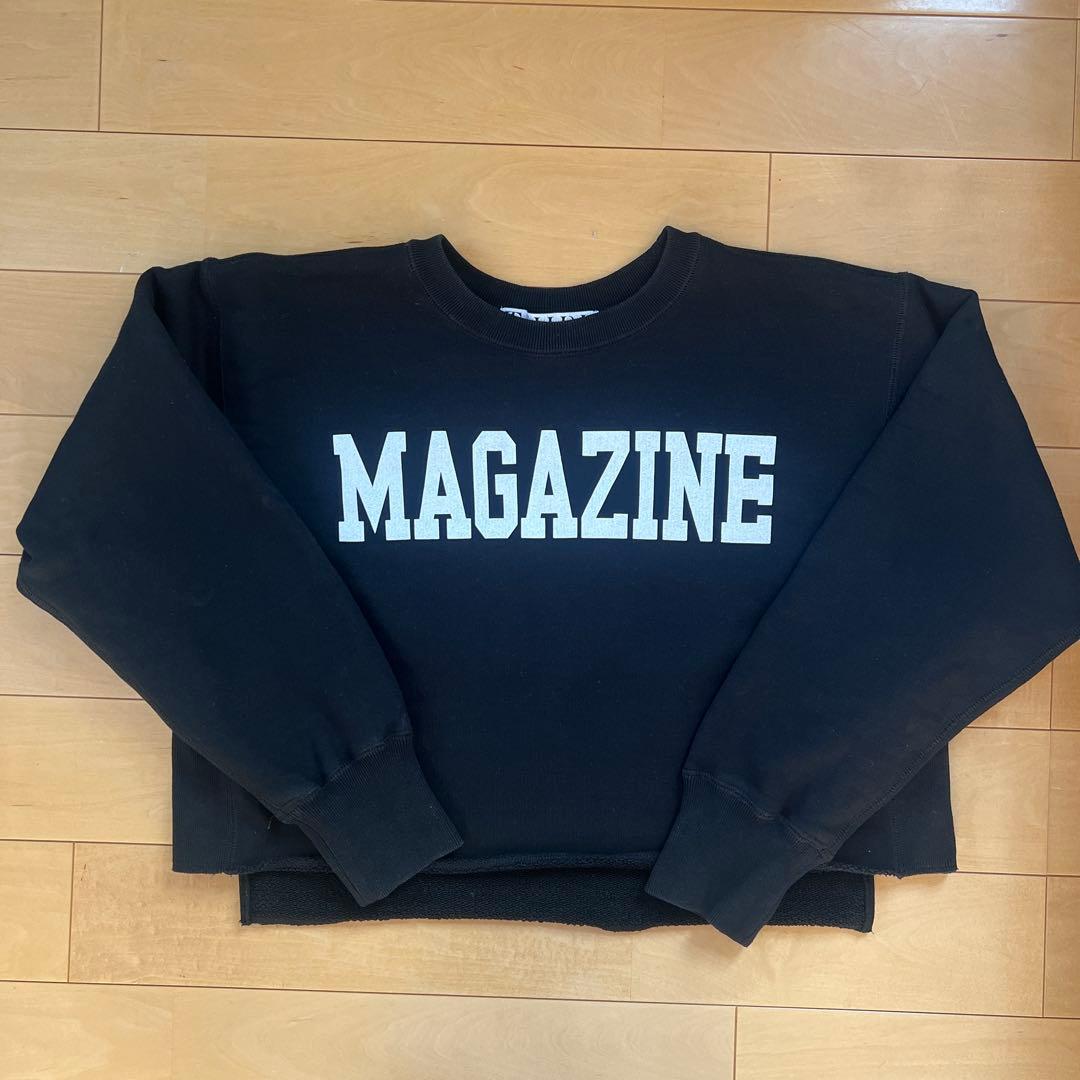 THIRD MAGAZINE ロゴボクシースウェット　ブラック