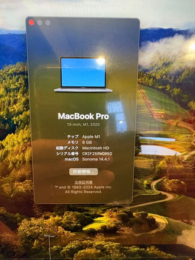 MacBook Pro 13インチ M1 2020 スペースグレー