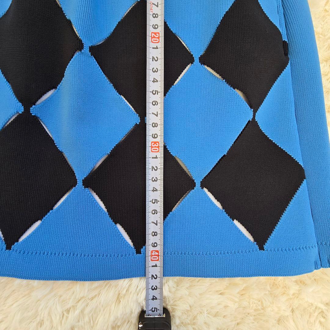 【定価3.3万未使用】archivio ダイヤモンドパターン スカート 36