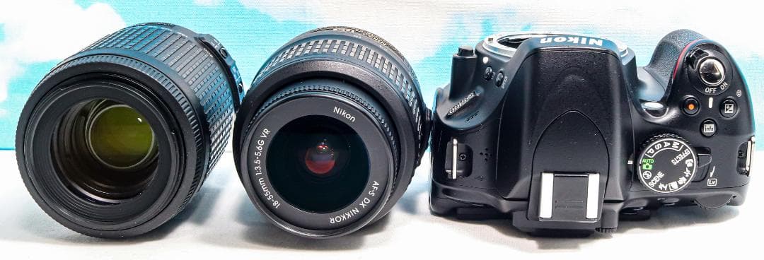 ニコン Nikon D5100⭐️スマホ転送⭐️届いてすぐ使える⭐️ダブルレンズ