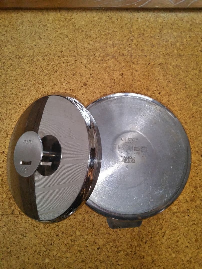 CRISTELクリステル両手鍋3点セット(16,18,20cm)ステンレス製