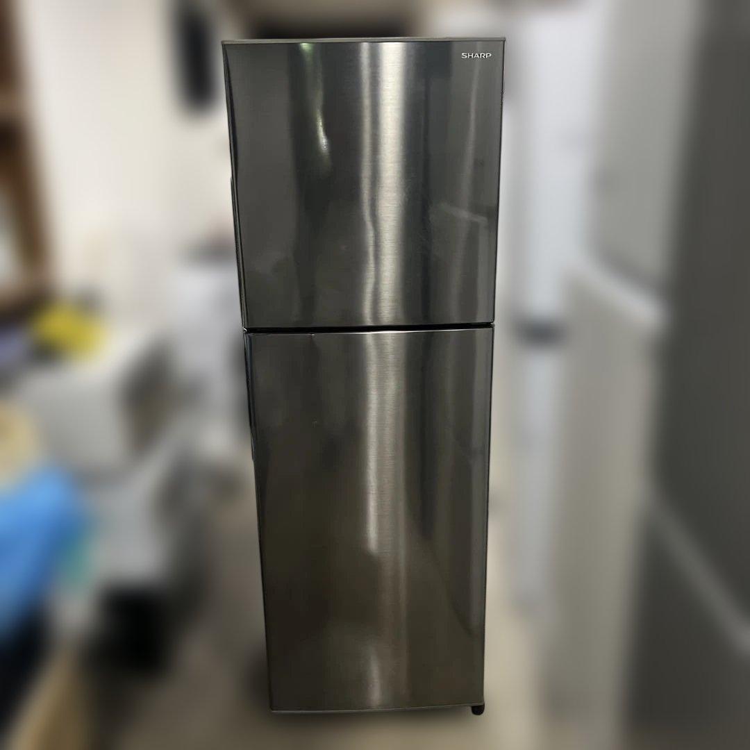 ⭐︎SHARP/プラズマクラスター/中型冷蔵庫/225L/ステンレス風デザイン