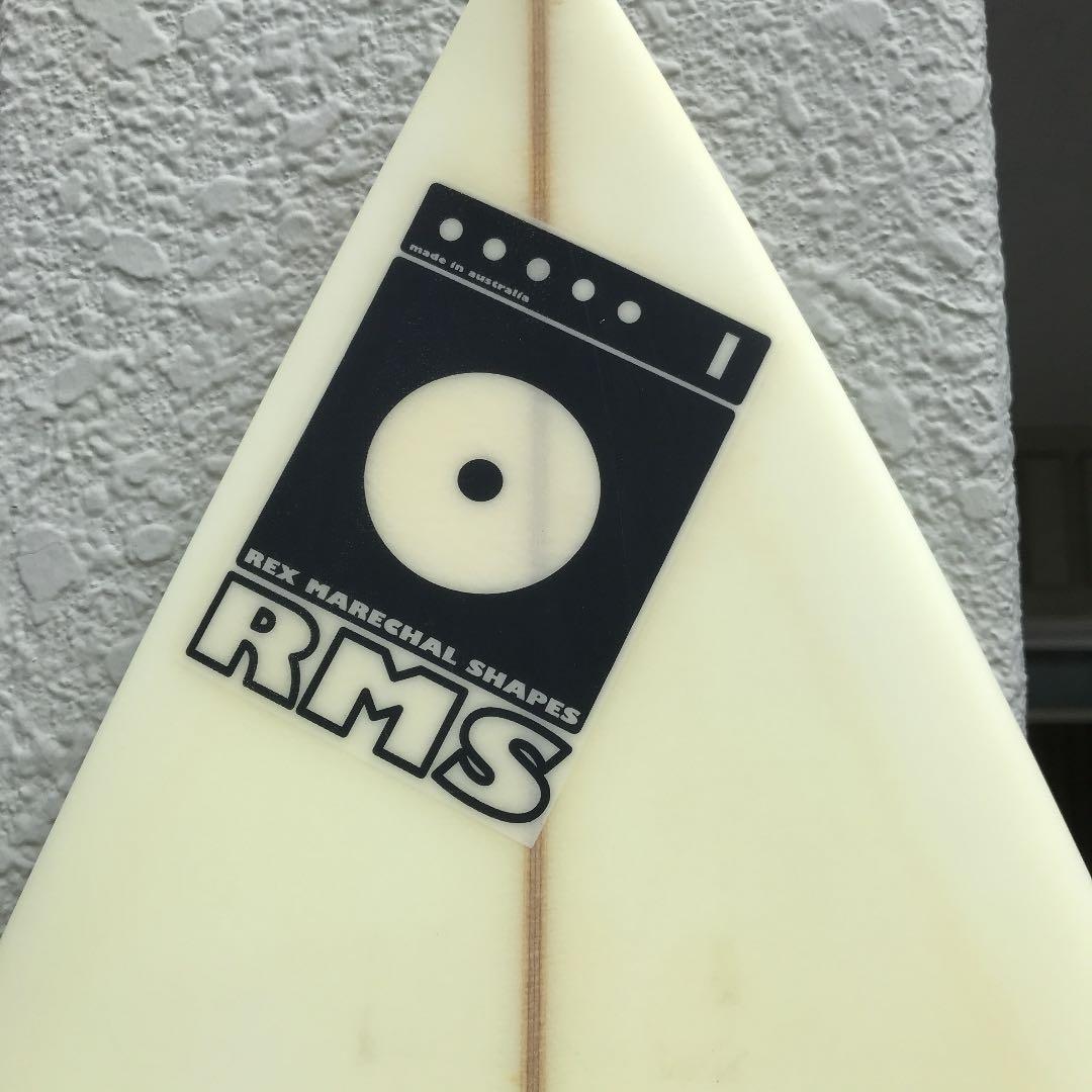 RexMarchal サーフボード　ショート　フィン、リーシュコード付き