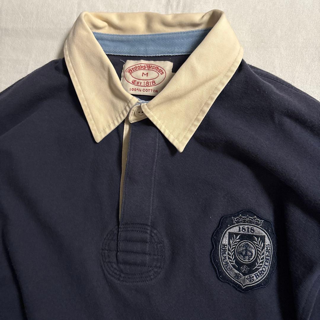 美品 Brooks Brothersブルックスブラザーズ ラガーシャツ ワッペン