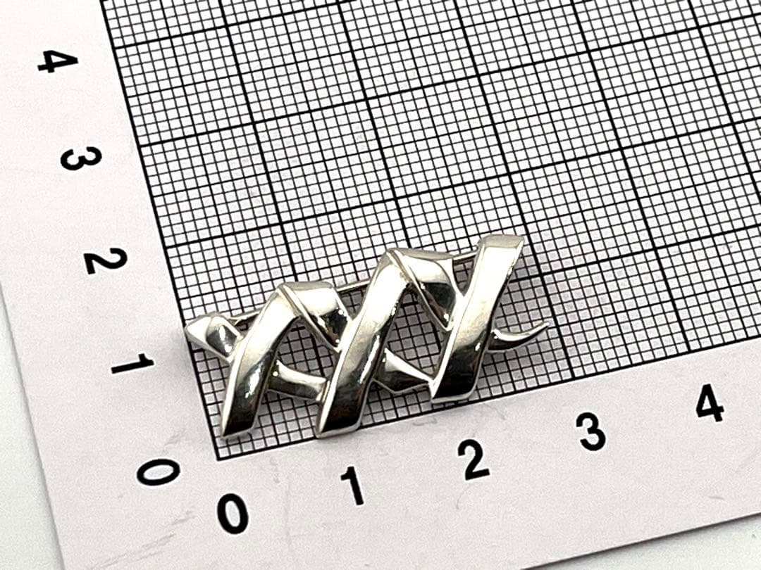 f010 希少　ティファニー　トリプル　キス　xxx ブローチ　シルバー　925