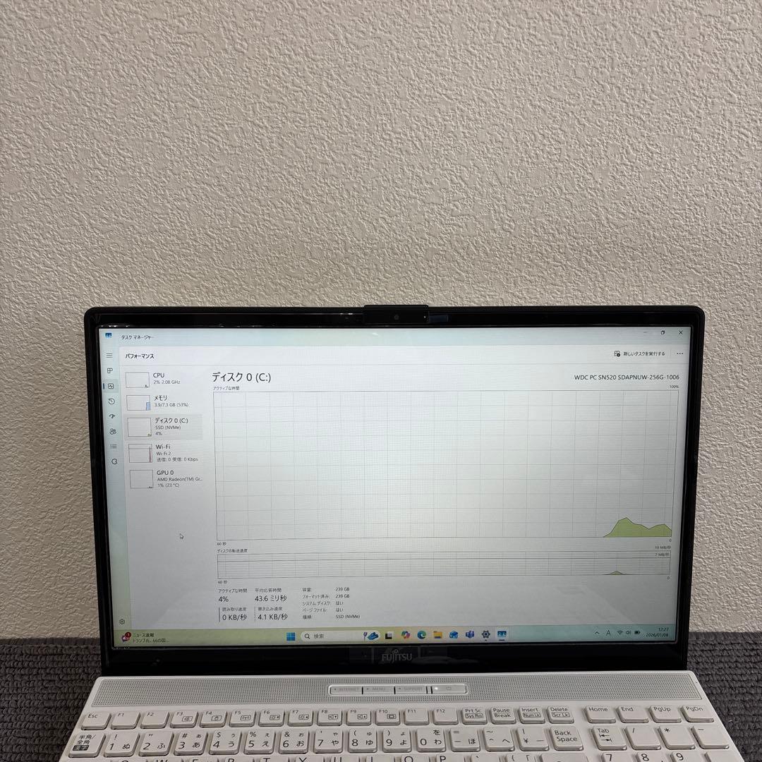 富士通lifebook AH450/G AMD Ryzen 5 5500U