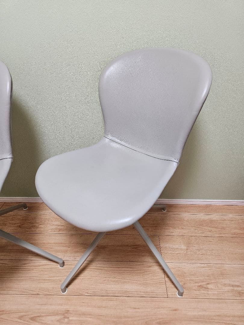 ボーコンセプト アデレード ダイニングチェア/回転ベース付 グレー 4脚セット