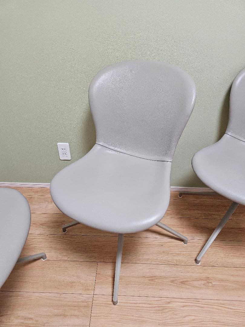 ボーコンセプト アデレード ダイニングチェア/回転ベース付 グレー 4脚セット