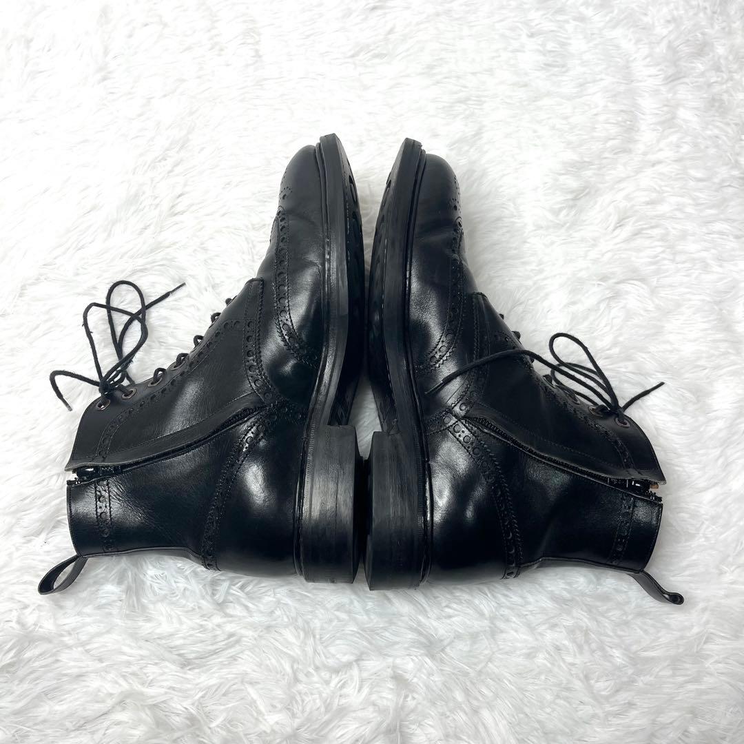 【美品】 ジャランスリワヤ サイドジップ カントリーブーツ ブラック 25.5