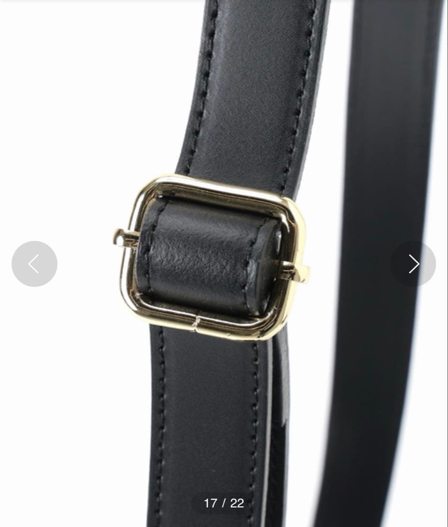 タグ付新品 AULENTTI ショルダーバッグスムースレザー